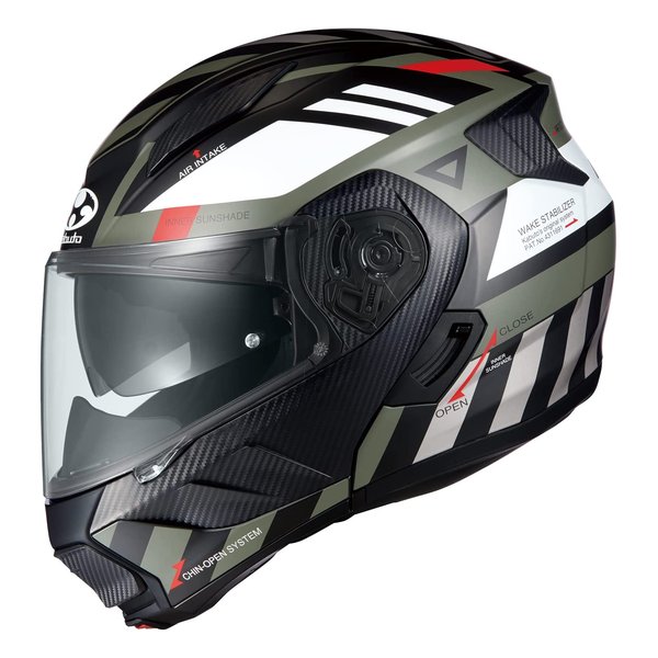 オージーケーカブト リュウキ アラート フラットカーキグレー Mサイズ