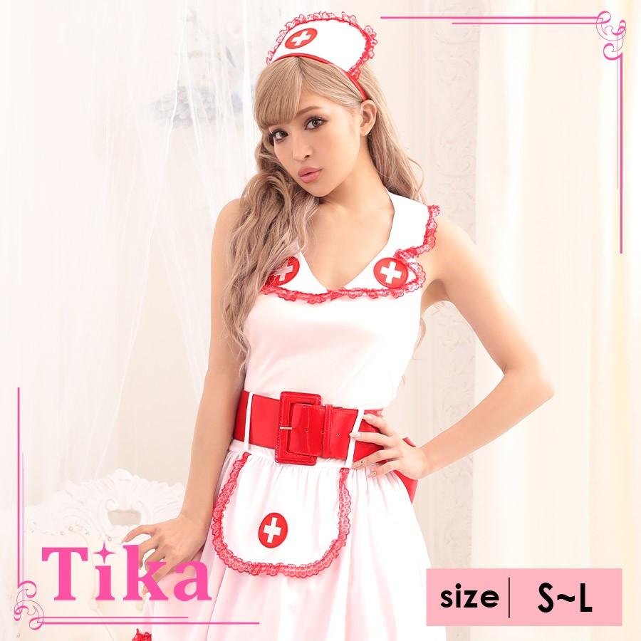 バレンタイン コスプレ 衣装 3点 セクシー ナース コスチュームセット ハロウィン レディース