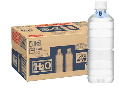 他サイト： アサヒ飲料 スーパーH2O ラベルレスボトル 600ml×24本 [スポーツドリンク] [熱中症対策]の商品画像