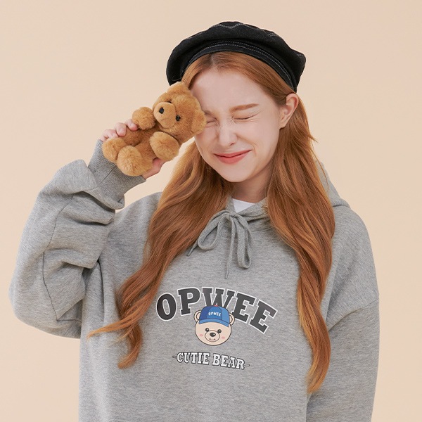 100 %品質保証 (起毛)キューティベアフードTシャツ パーカー 100 %品質保証 (起毛)キューティベアフードTシャツ パーカー