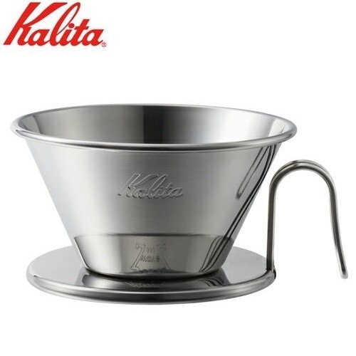 カリタ コーヒー ドリッパー ステンレス製ドリッパー 185 TSUBAME & Kalita 24人用 ウェーブシリーズ WDS-185
