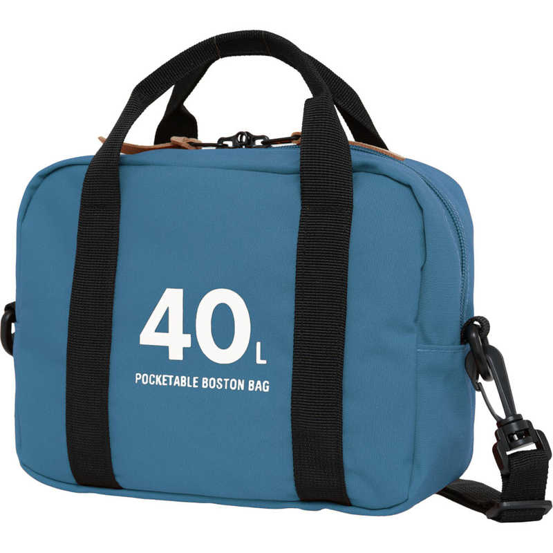 OUTDOOR　ボストンバッグ 40L 折りたたみ ショルダーバッグ付き トラベル 旅行 キャリーオンベルト付き ブルー　OD-13126-BL