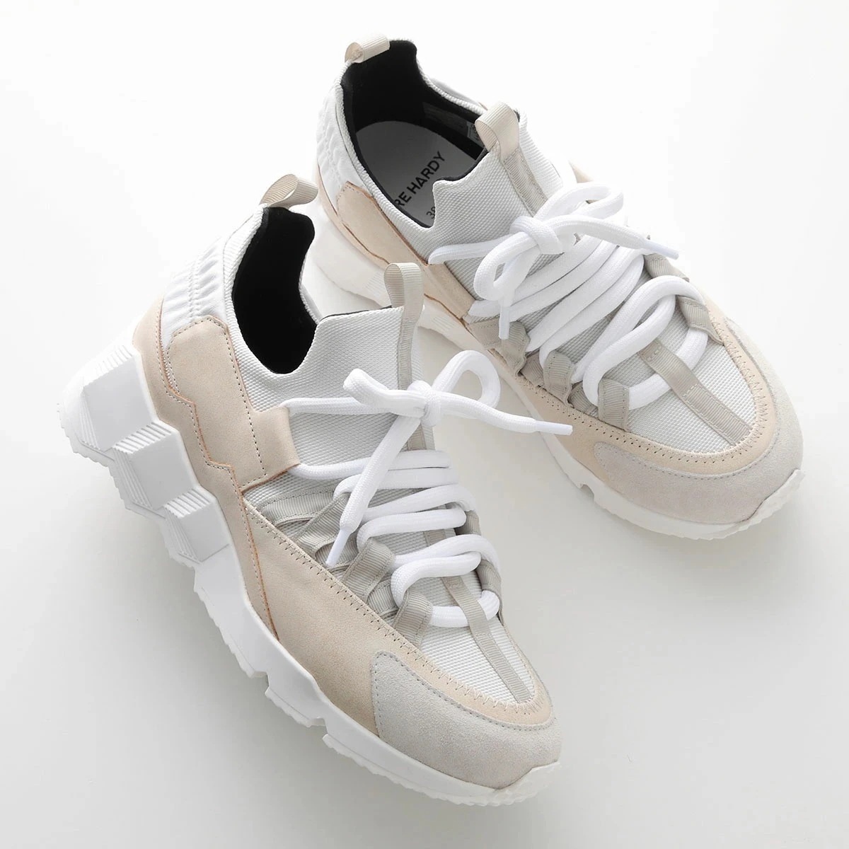 PIERRE HARDY ピエールアルディ スニーカー TREK COMET トレックコメット NS04Z レディース キャンバス レザー シューズ 靴 CALF-CANVAS_MULTI-WHITE