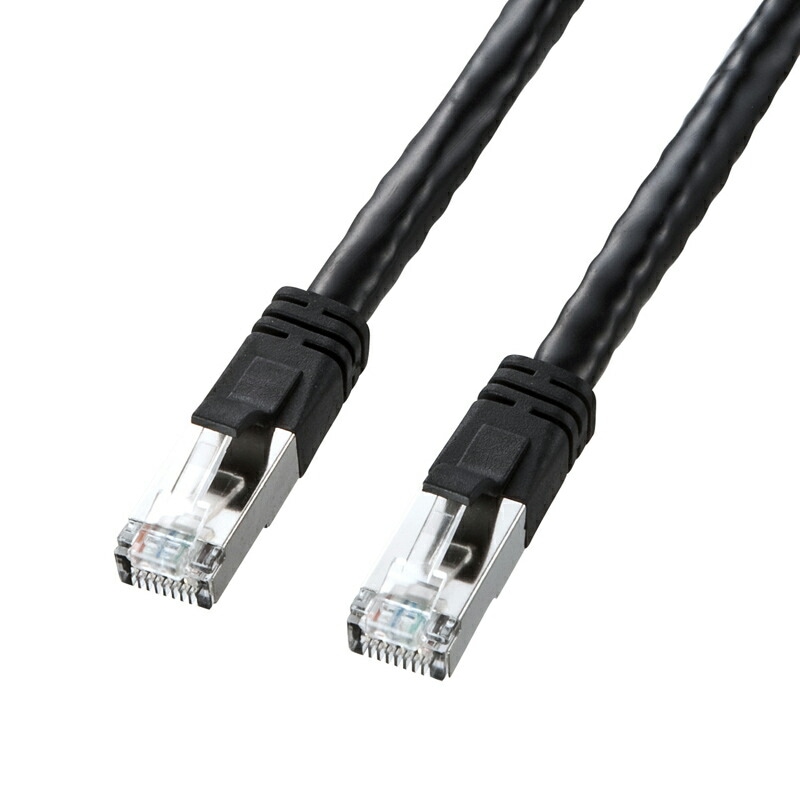 （まとめ買い）PoE CAT6LANケーブル 3m ブラック KB-T6POE-03BK [x3]