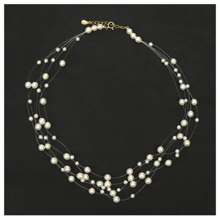 タサキ TASAKI シャワーパールネックレス 18金 真珠/ゴールド/K18YG【中古】(68549)