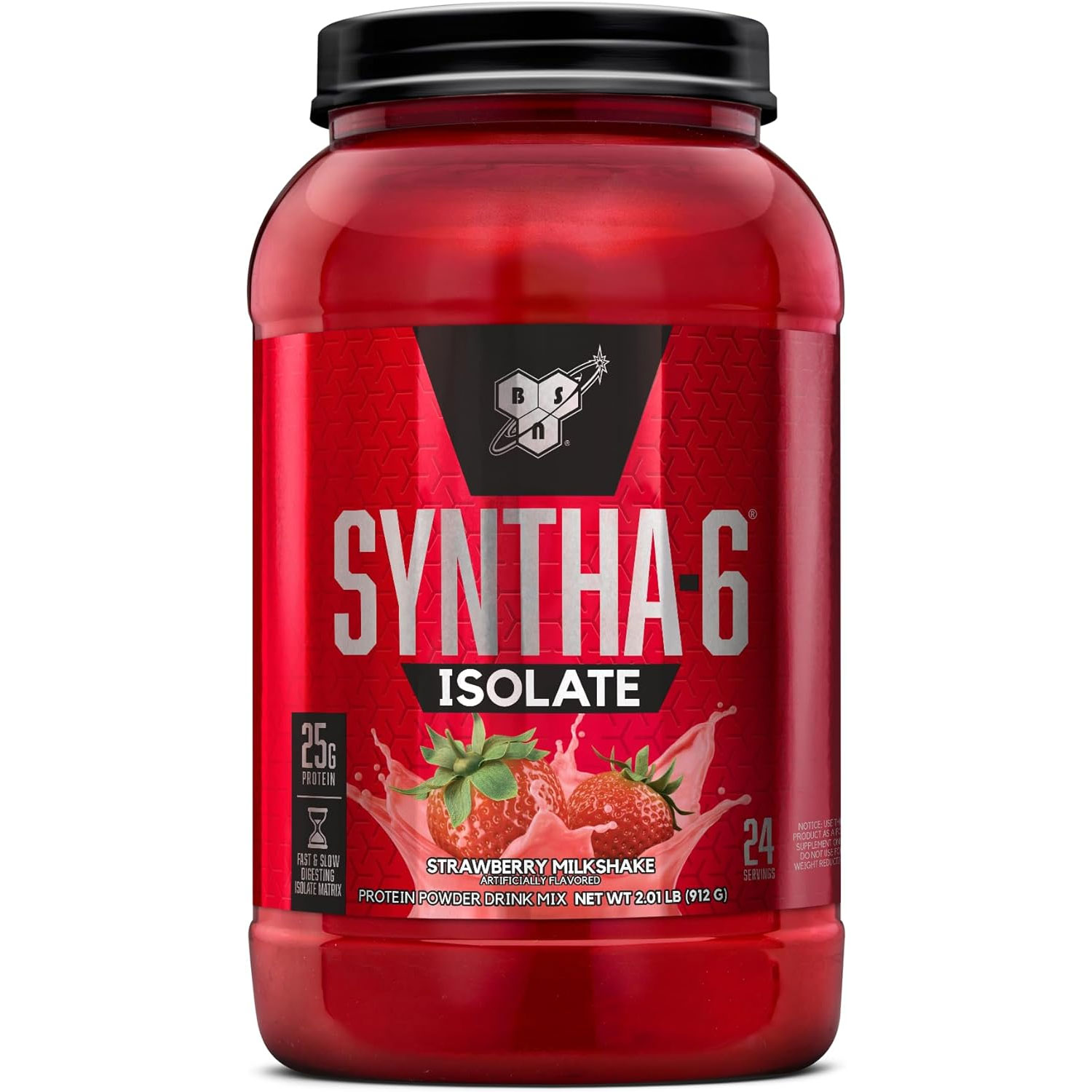 BSN シンサ-6 アイソレート ストロベリーミルクシェーキ 2.01 lbs 海外直送品