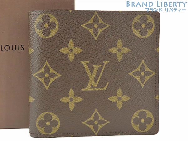 未使用ルイヴィトンモノグラムポルトビエカルトクレディモネ二つ折り財布コンパクト財布マルコダークブラウンM61665