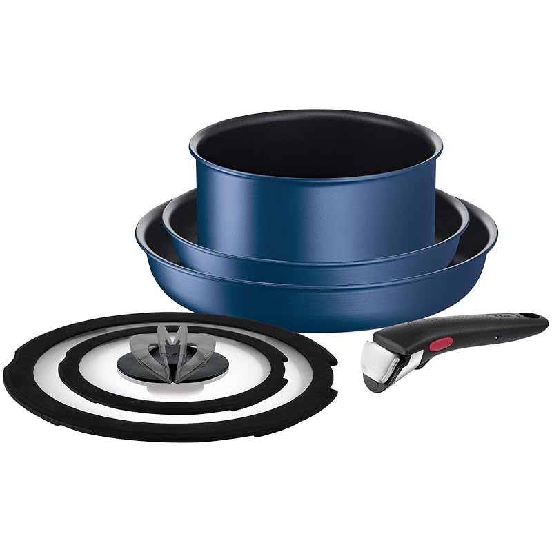 【オンライン限定】 ティファール 取っ手のとれる 鍋 フライパンセット 6点セット IH ガス火対応 PFOAなどの有害物質不使用 「インジニオネオ IHブルーマーキーズアンリミテッド」 こびりつ