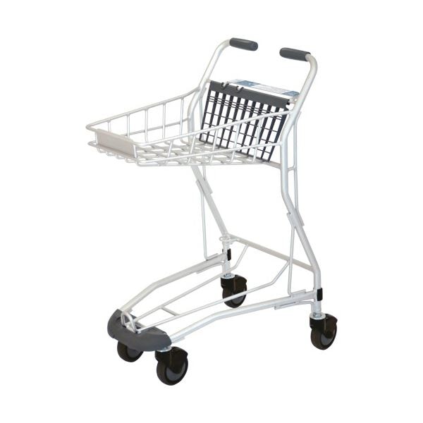 スーパーメイト アルミ製ショッピングカート（抗菌ハンドル仕様） AC-705MA 1台
