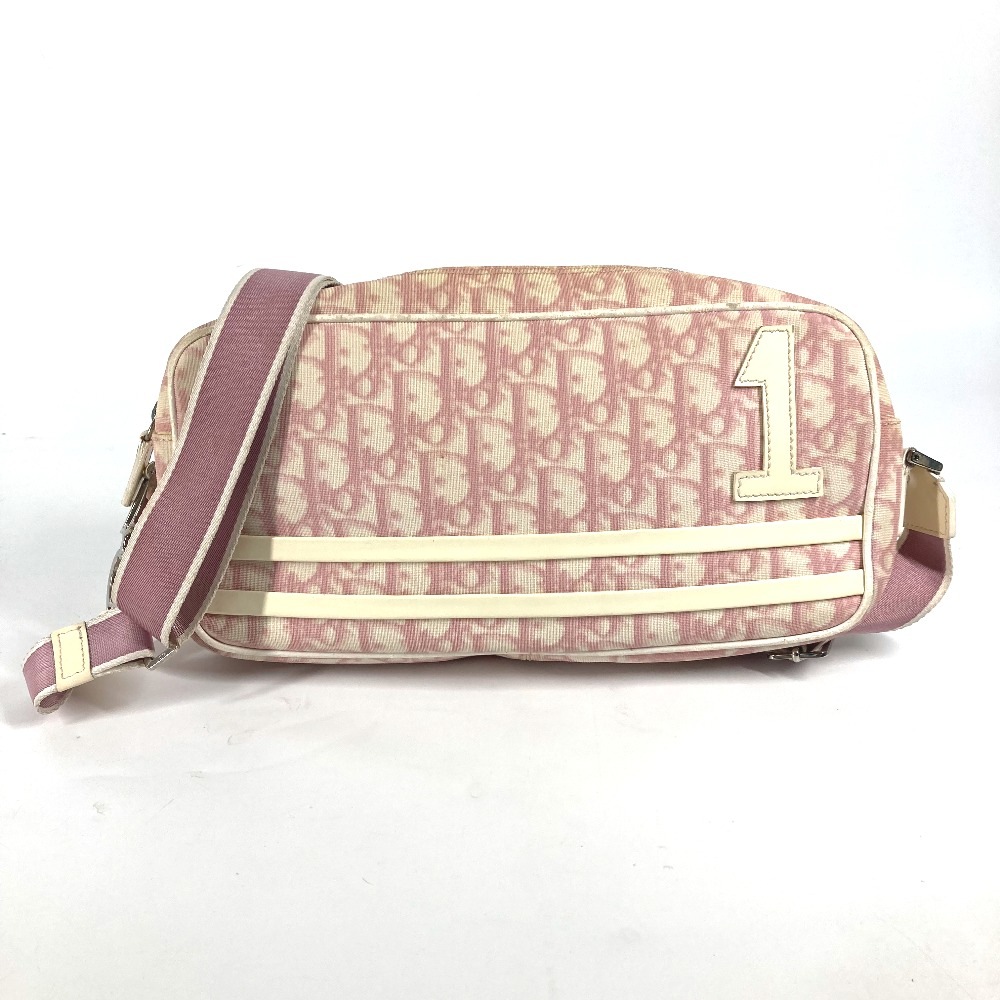 ショルダーバッグ トロッター NO1 カバン ポシェット 斜め掛け PVC/レザー ピンク