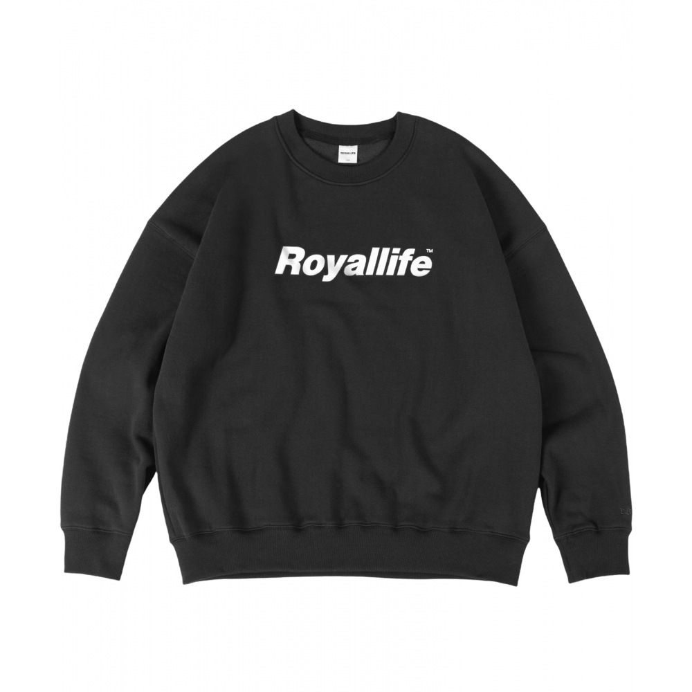 ROYALLIFE RLCN900オリジナルロゴ起毛マンツーマン - ブラック