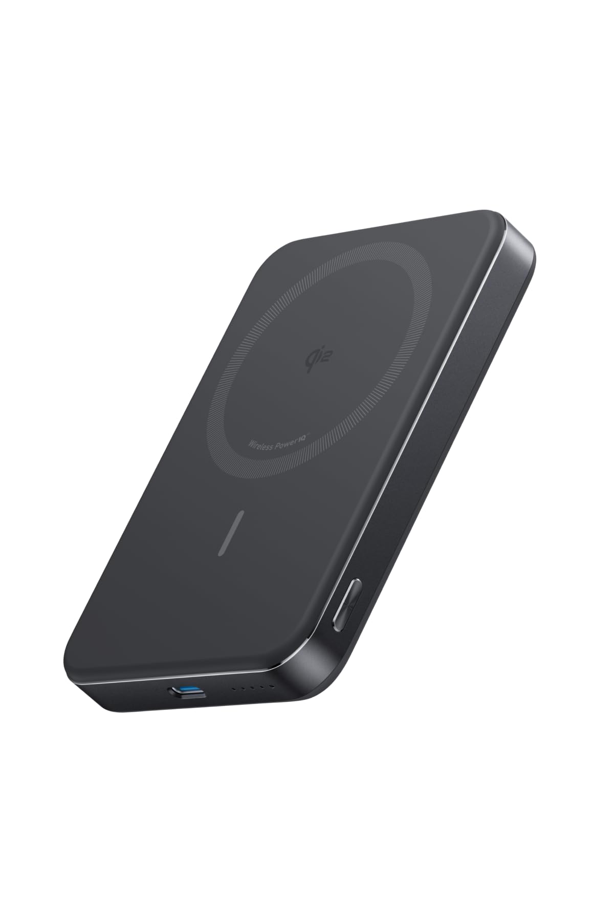 Anker MagGo Power Bank (10000mAh, Slim) Qi2認証 ワイヤレス充電 最大出力15W マグセーフ対応 マグネット式ワイヤレス充電対応 コンパクト 薄型 小型 iP