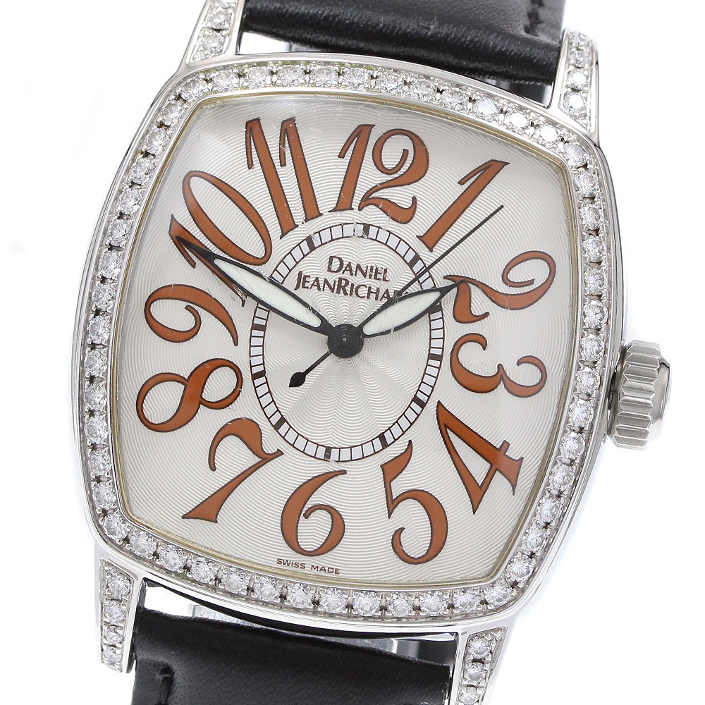 ダニエルジャンリシャール DANIEL JEANRICHARD 24006 TVスクリーン ダイヤベゼル 自動巻き メンズ _922715【中古】