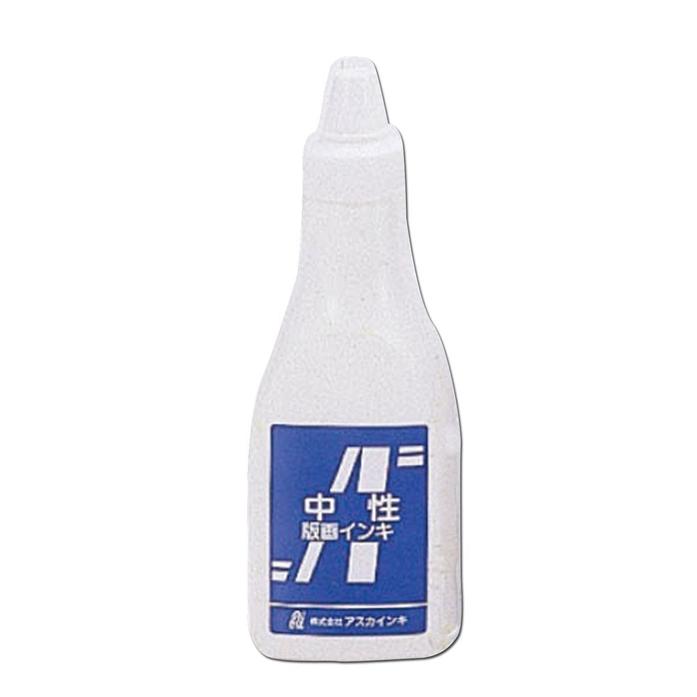 （まとめ買い）青箱/アスカ版画インキ 中性 400cc 白 20909 [x3セット]