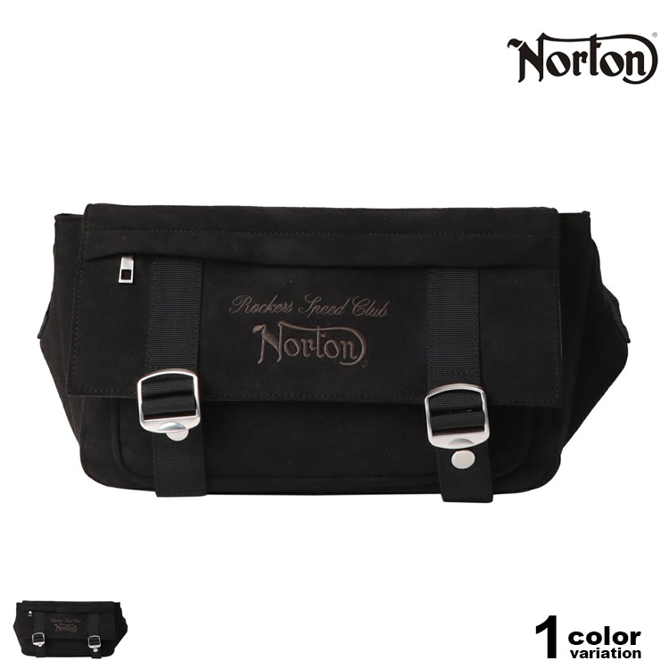 ボディバッグ ポリスウェード ラメ刺繍 斜めがけ メンズ バイカー アメカジ 252n8505b