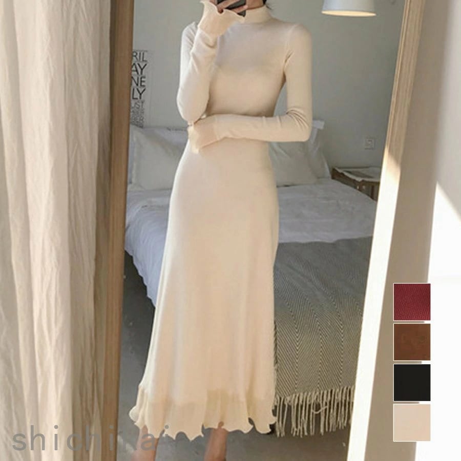 ロング ホワイトデー WILLS THOM レディース秋冬 ニットワンピース