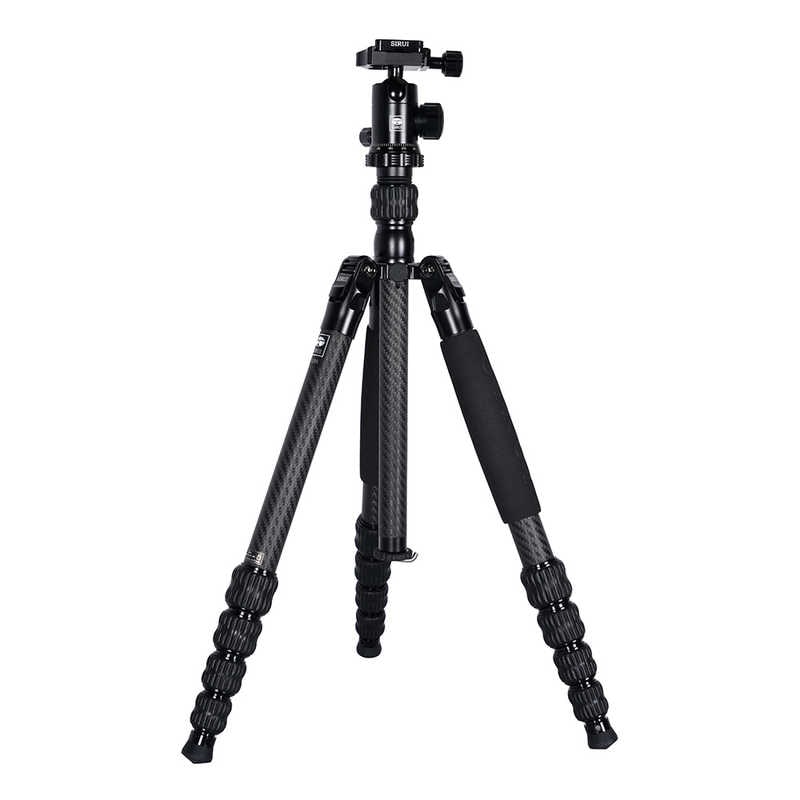 SIRUI　カーボンファイバー製マルチファンクション5段三脚セット(ボール雲台：E-10) ［5段 /自由雲台］ ブラック　T-1205+E-10-JP 21,450円