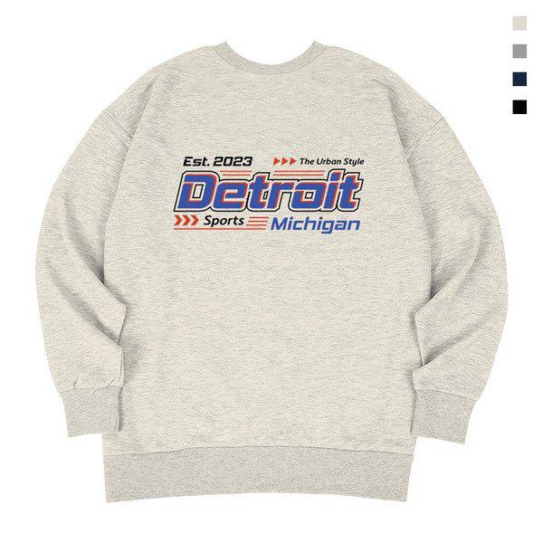 デトロイト裏起毛オーバーフィット男女共用スウェットシャツ_P378693863
