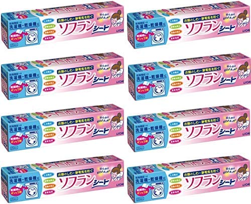 【まとめ買い】乾燥機用ソフラン シートタイプ柔軟剤 25枚8個