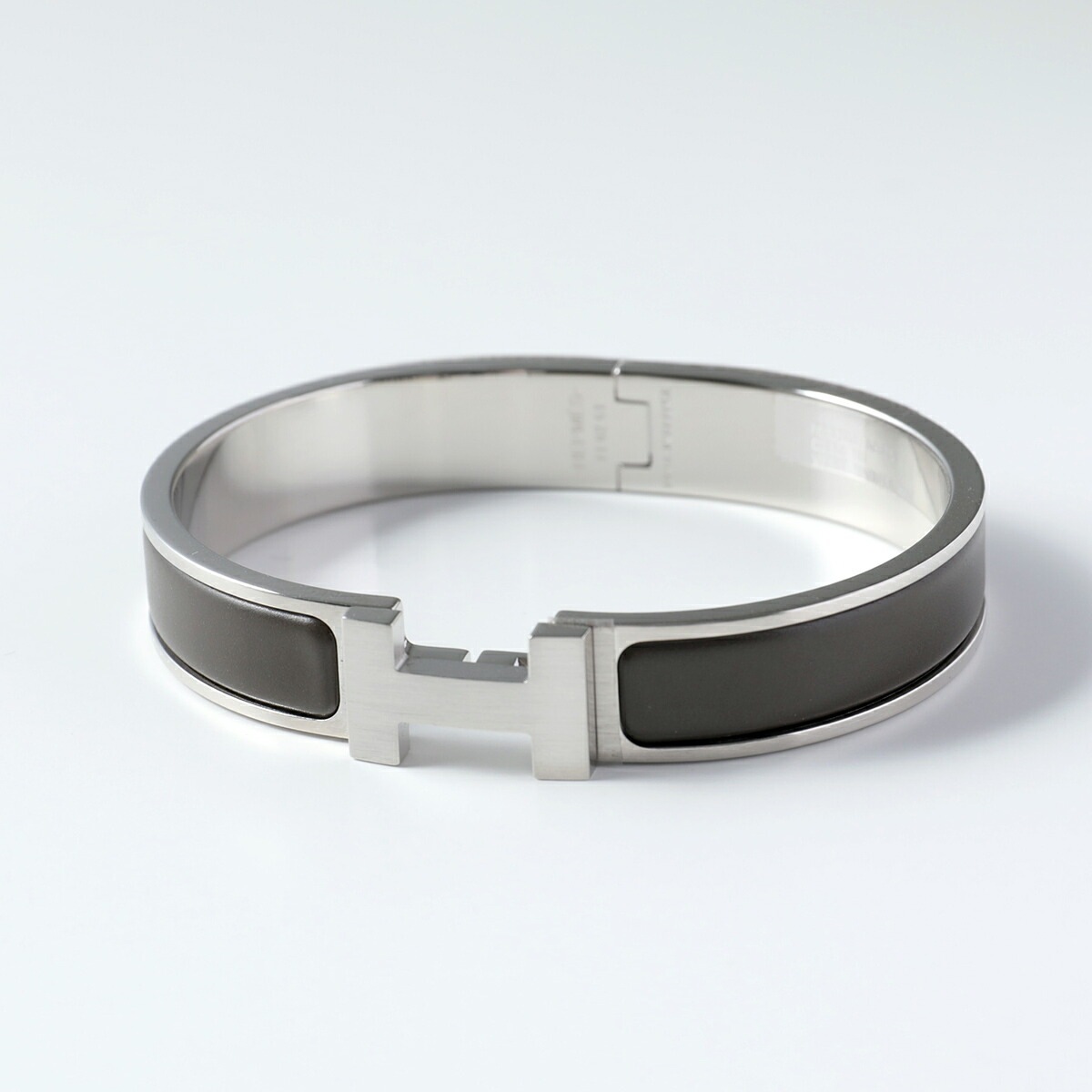 HERMES エルメス ブレスレット クリックHH CLIC H703203FB メンズ エナメル ファン バングル Hロゴ メタル VERT-MAQUIS-MAT/SV金具 69,573円