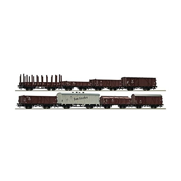 Roco 67127 Entry Level Model - DR Wagon Set (8) III 並行輸入品