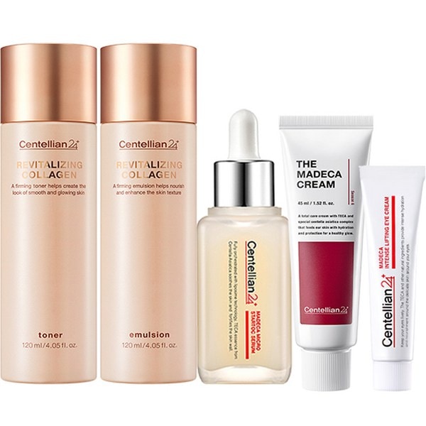 マデカ 弾力 フルケア クリーム+セラム+トナー+エマルジョン+アイクリーム5点セット