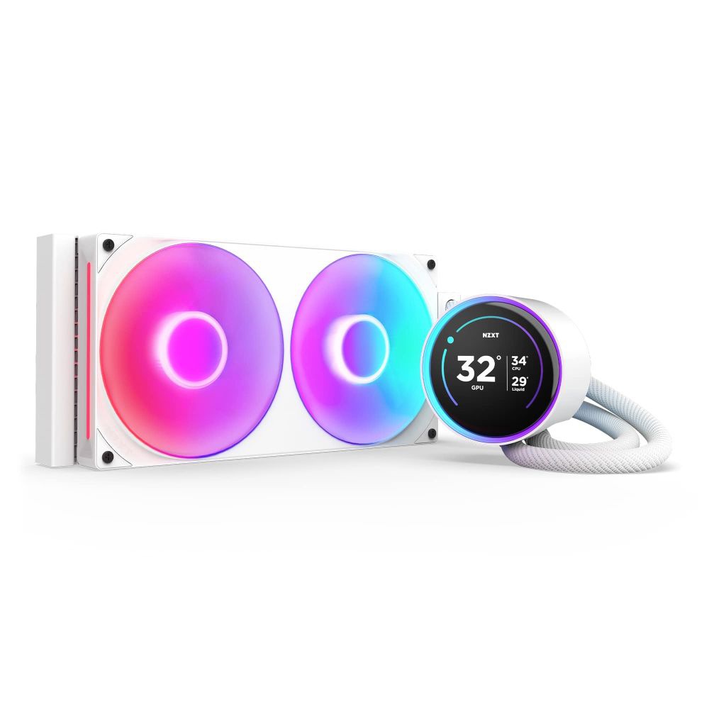 NZXT NZXT 簡易水冷CPUクーラー F280 RGB CORE シングルフレームファン採用（ホワイト） RLKR28EW2