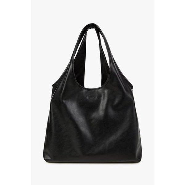 シンセティックレザー ミニマル ショルダーバッグ(9176270985)