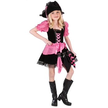 コスプレ 仮装 ピンクパイレーツ 子供用 S 【 コスプレ 衣装 ハロウィン 仮装 コスチューム 子供 海賊 こども パーティーグッズ 女の子 キッズ 子ども用 】