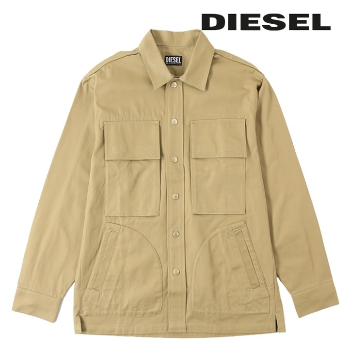 長袖オーバーシャツ ユニセックス S-DERR オーガニックコットン die-m-t-f4-336