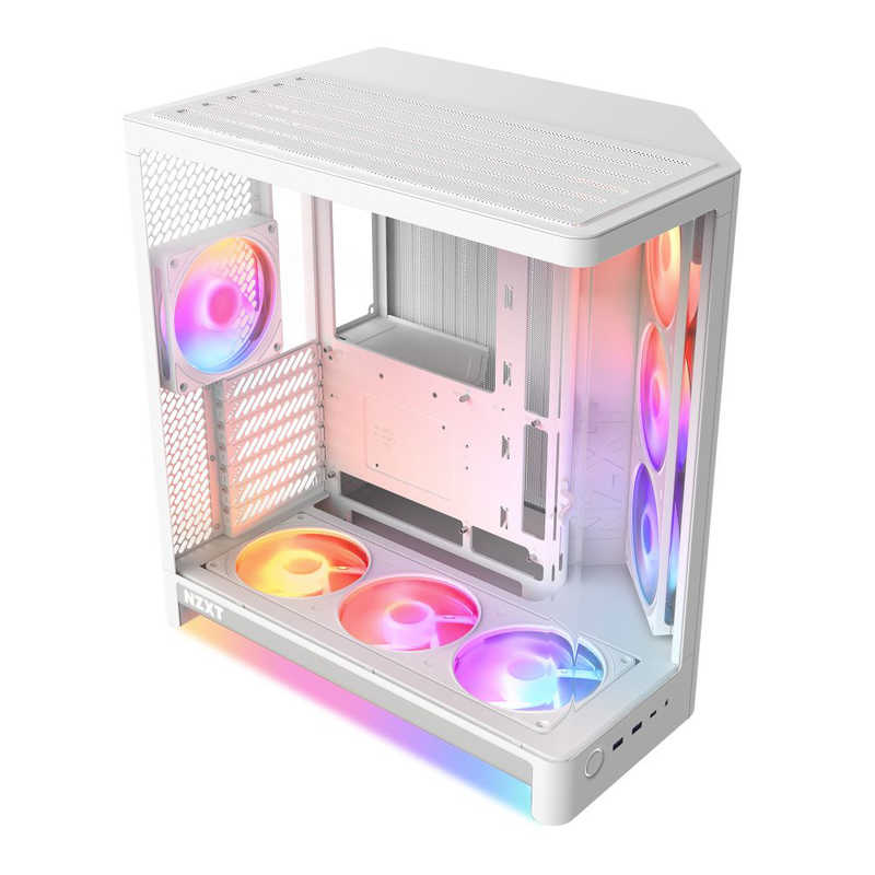 【2026年06月18日発売予定】NZXT　PCケース ［ATX / MicroATX / Mini-ITX］ H6 RGB＋ (2026) ホワイト　CC-H62FW-P1