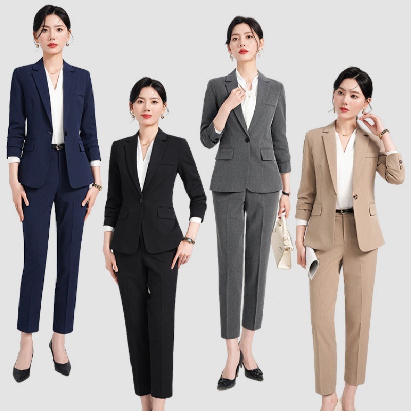 2点セット スーツオフィスウェア 春秋 スーツ ファッション高級感 気質 通勤OL