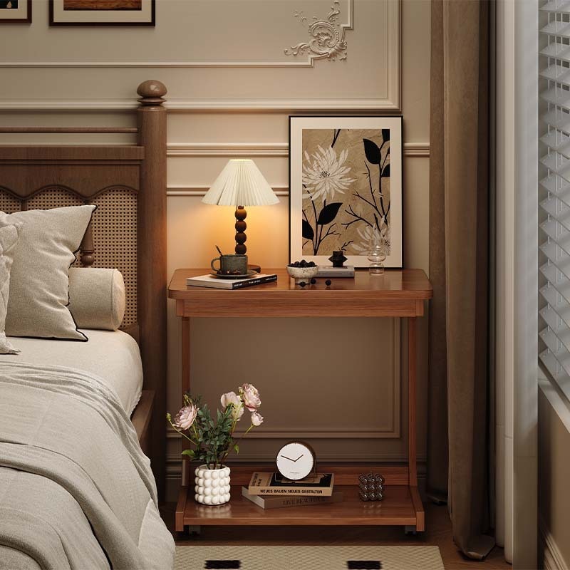 ベッドサイドテーブルホームベッドルームリムーバブルソリッドウッド2025小さなサイドベッドサイドベッドサイドラックの新しい創造的な代替品 6,449円