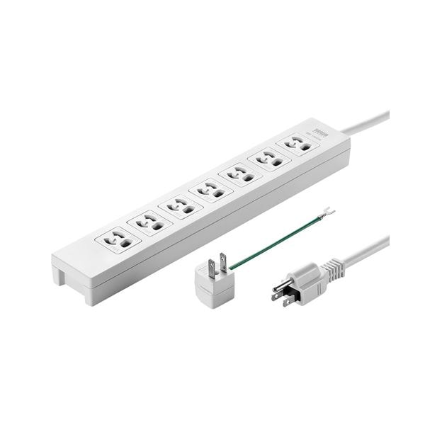 (まとめ)サンワサプライ 電源タップ TAP-F37-3AD(×2セット)