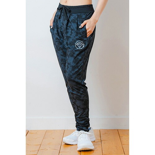 モノトーン ストレッチ パンツ フィットネス ウィメンズ 1532-1446-BLK