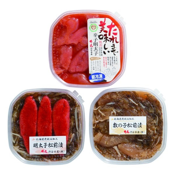 美味いよ！明太子・松前漬けセット 3種/各1パック/3パック入り ZOA226682649