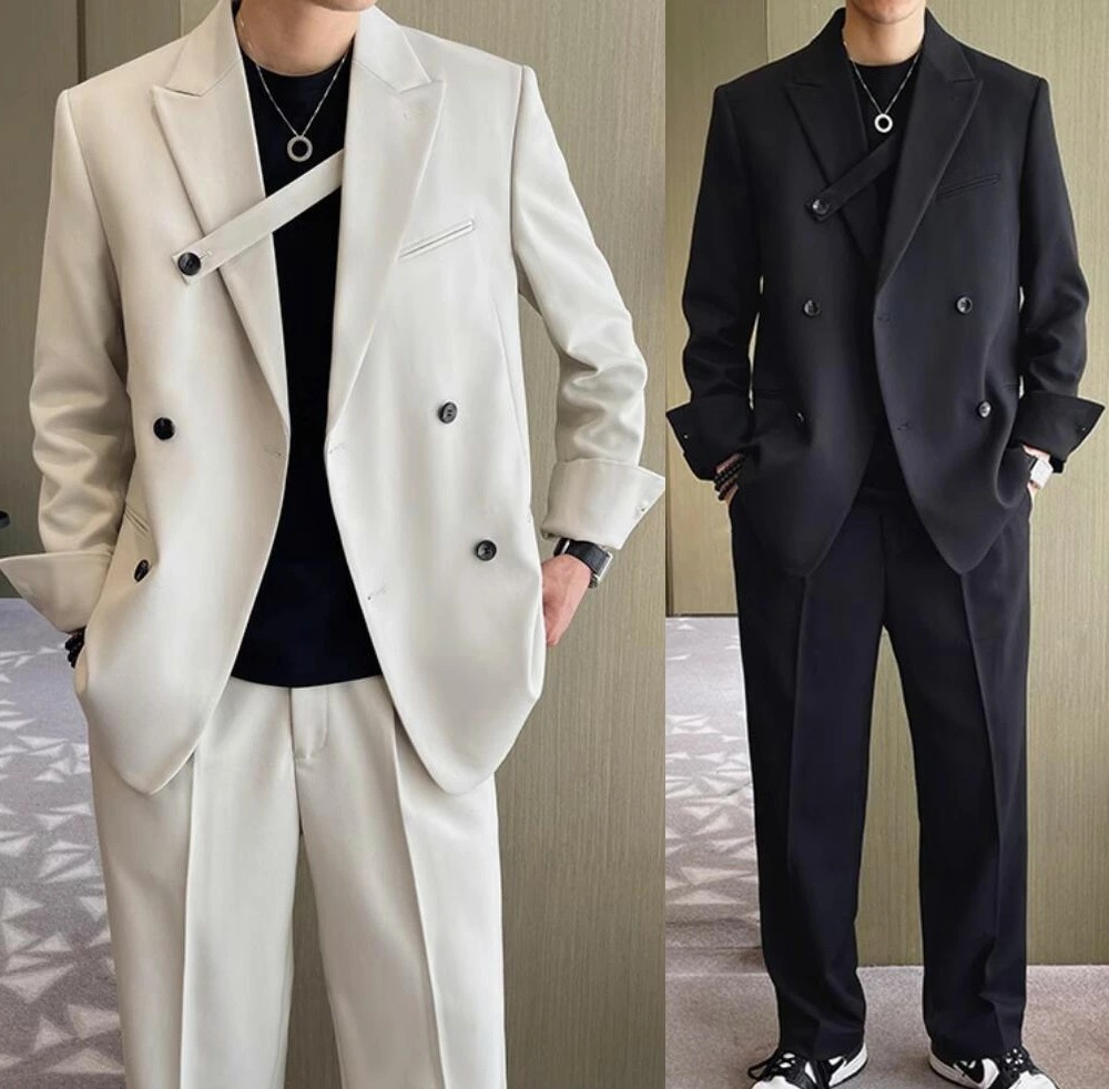 おすすめランキング韓国風 カジュアルスーツ メンズ ダブルスーツ ゆったり スリムスーツ ビジネススーツ セットアップ メンズスーツ ジャケット パンツ 結婚式スーツ パーティ 紳士服 スーツセット