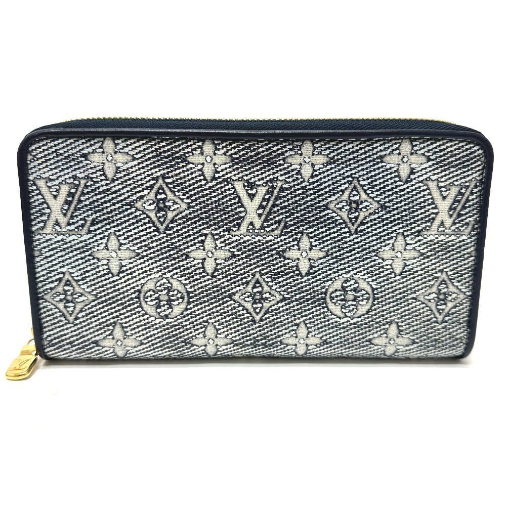 長財布 M82468 ジッピーウォレット モノグラムジャカード ネイビー