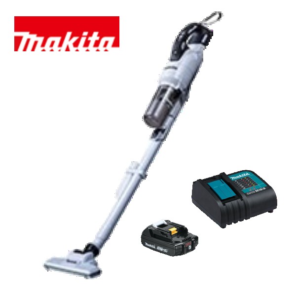 当店だけ！バッテリー充電器も1年保証! マキタ コードレス掃除機 18V サイクロン一体式 白 CL286FDZW + 軽量バッテリー BL1820B + 静音充電器DC18SD 充電式　クリーナ