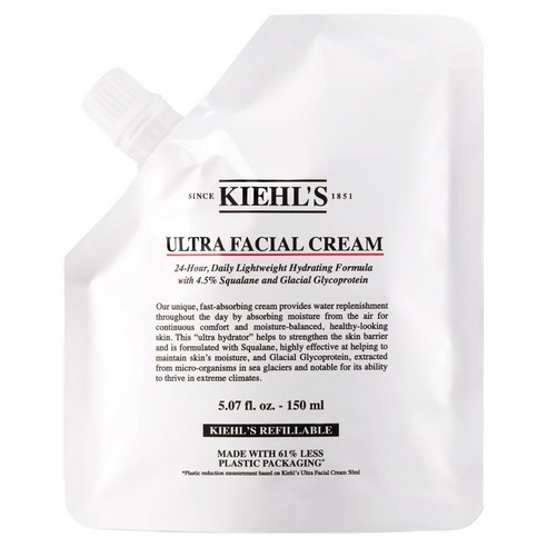 【Wid】 水分クリーム (ウルトラ フェイシャル クリーム) リフィル パウチ 150ml 1個 ・詰め替え用 ・保湿クリーム ・乾燥対策 ・スクワラン ・整肌 ・高保湿 ・プロ仕様