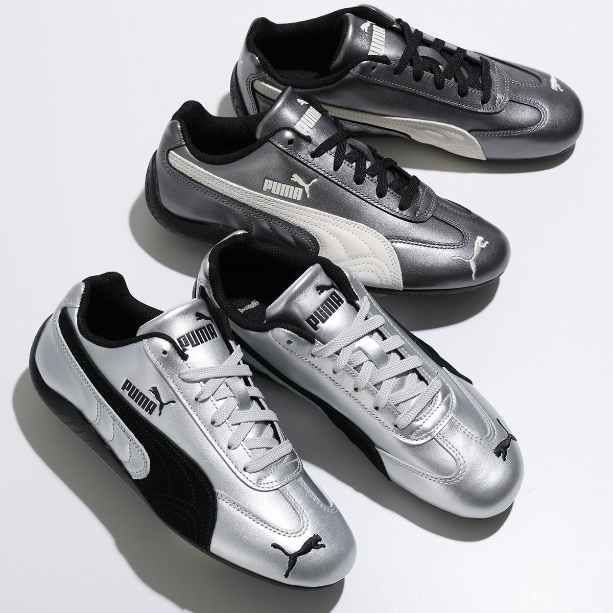 PUMA プーマ スニーカー Speedcat Metallic スピードキャット メタリック 403689 レディース ローカット ロゴ シューズ 靴 カラー2色