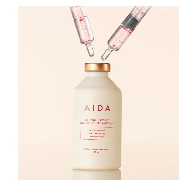 AIDA Retinol Capsule Deep Moisture Ampoule 50ml アイダ 韓国ビューティランド レチノールアンプル