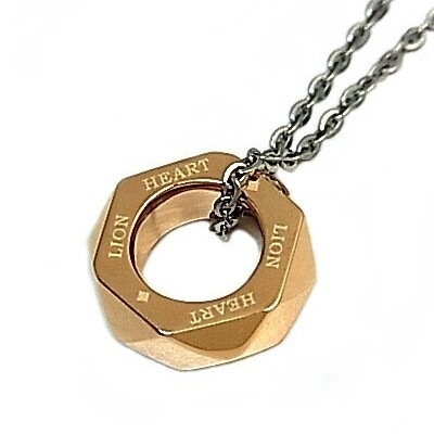 LION HEART/ステンレスアクセ　レディース リングトップ ネックレス　04N154SL