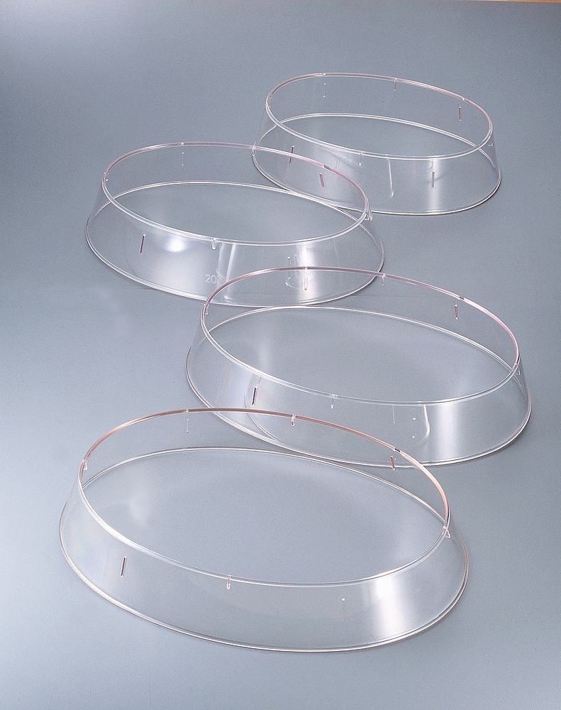 （まとめ買い）皿枠 小判型 18インチ用 抗菌 ポリカーボネイト W-218 [x3]