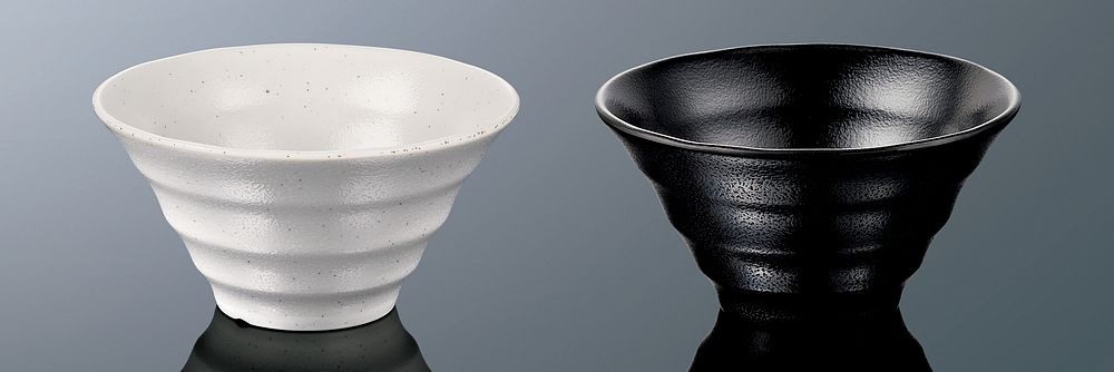 （まとめ買い）たくみ庵 切立麺鉢 黒 A89B [x3]