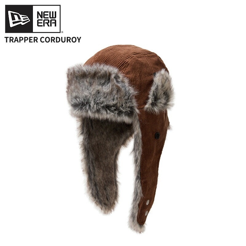 ニューエラ フライトキャップ ファー NEW ERA トラッパー Corduroy コーデュロイ キャメル 帽子 秋 冬