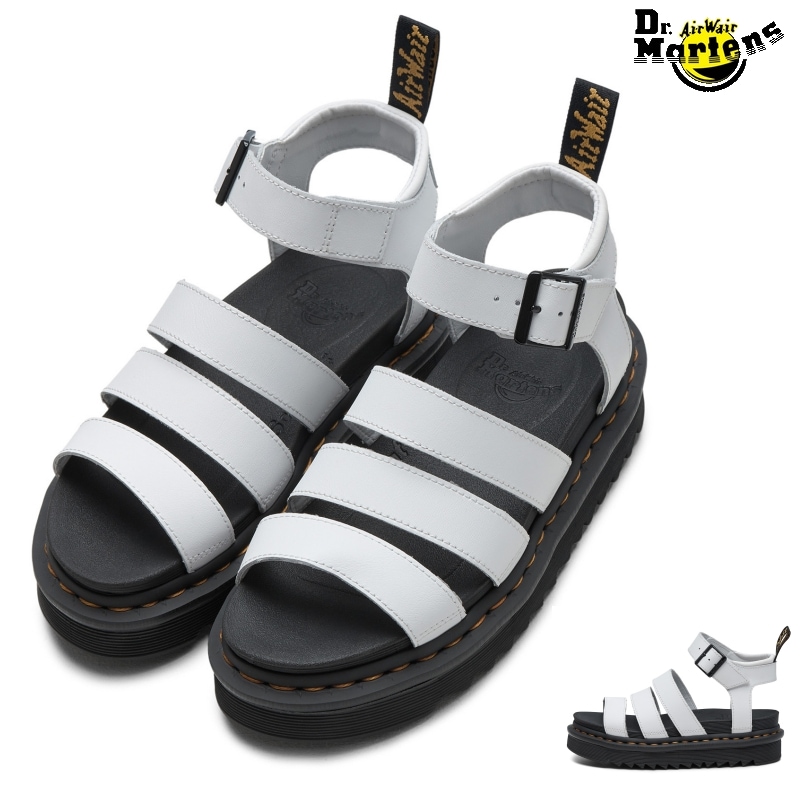 DR.MARTENS Blaire レディース 厚底 ストラップサンダル ホワイト 25768100