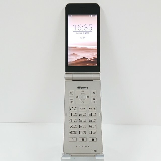 arrows ケータイ ベーシック F-41C ドコモ ゴールド 送料無料 本体 c20539 【中古】