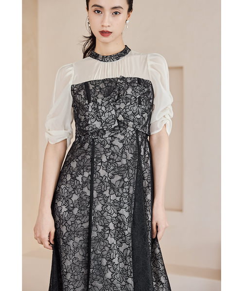 美品】niana ワンダリングジャガードドレス ニアナ niana ワンダリング