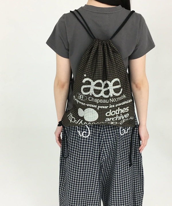 Qoo10 aeae WEB LOGO GYMSACK バッグ